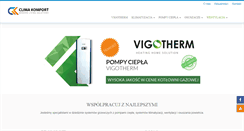 Desktop Screenshot of climakomfort.pl